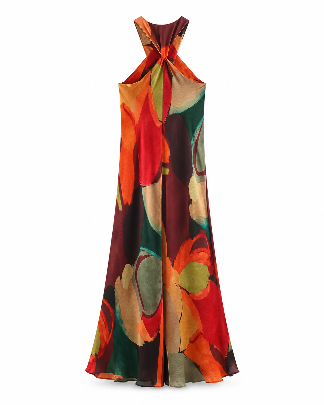 ROBE LONGUE IMPRIMÉE CROISÉE