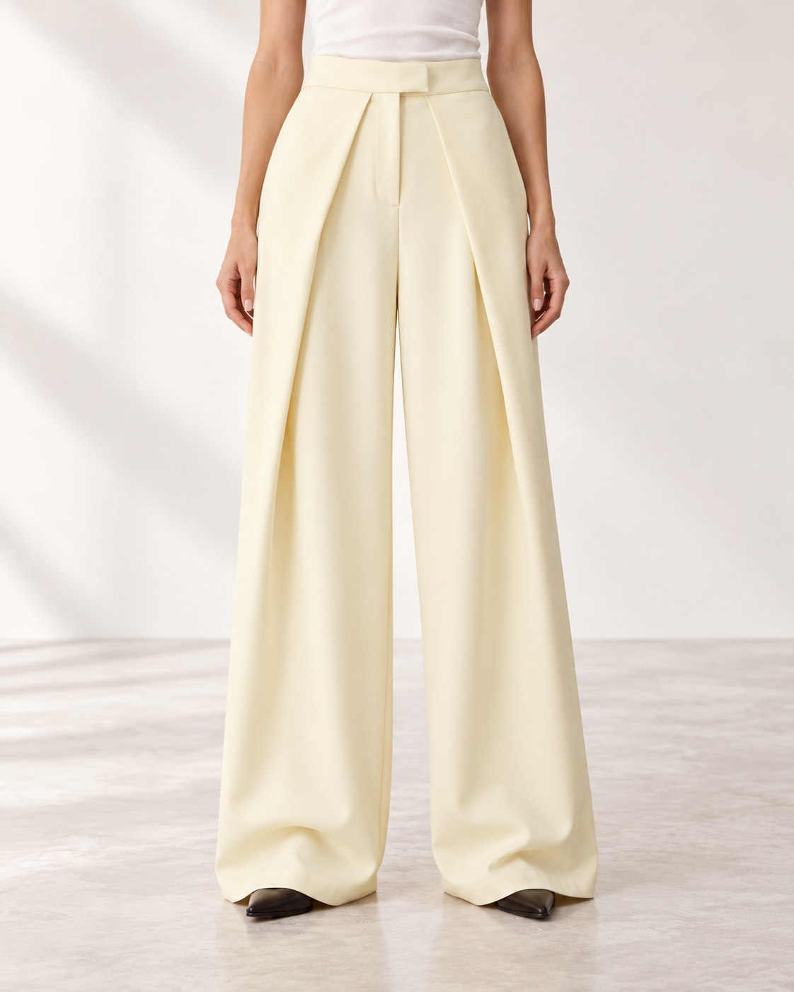 PANTALON LARGE À PINCES