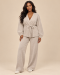 ENSEMBLE CARDIGAN CROISÉ PANTALON
