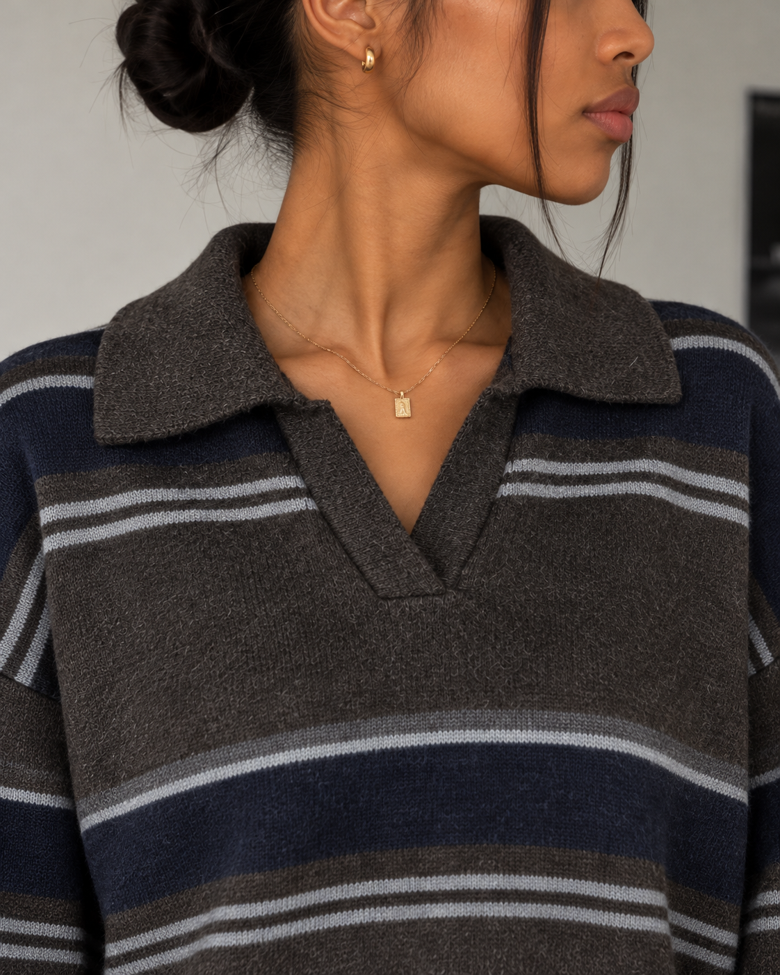 PULL POLO RAYÉ LARGE