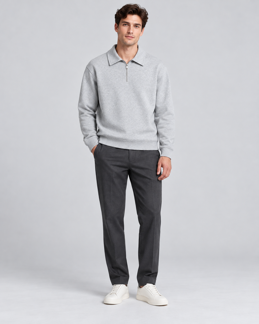 PULL POLO MANCHES LONGUES UNI