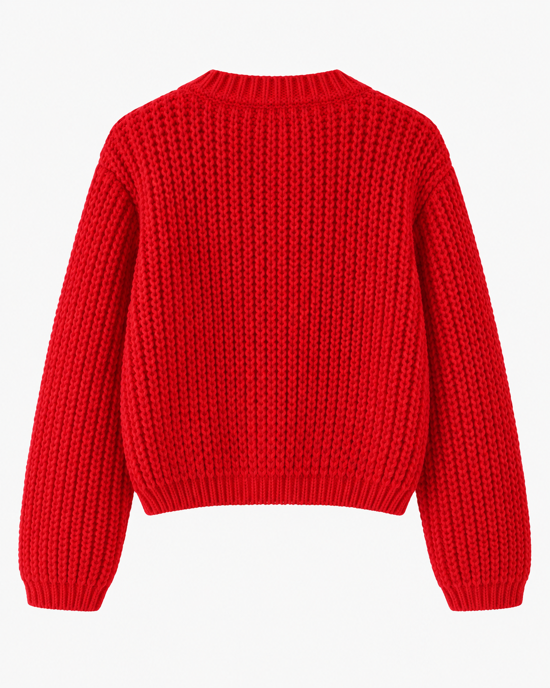 CARDIGAN ÉPAIS UNI BOUTONNÉ