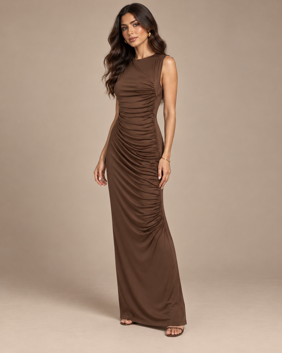 ROBE LONGUE DRAPÉE
