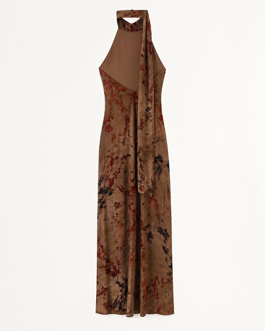 ROBE LONGUE FLORALE COL AMÉRICAIN