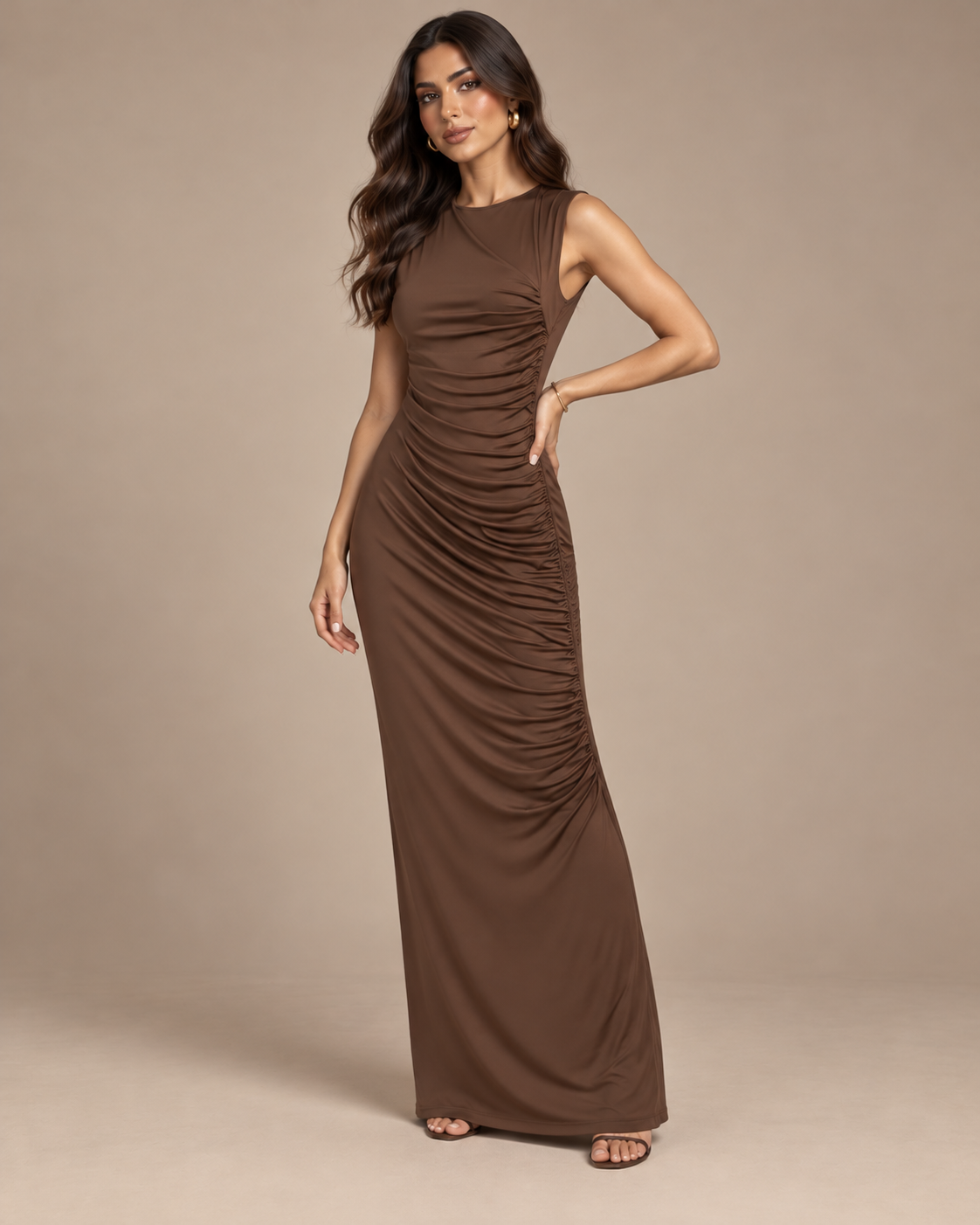 ROBE LONGUE DRAPÉE