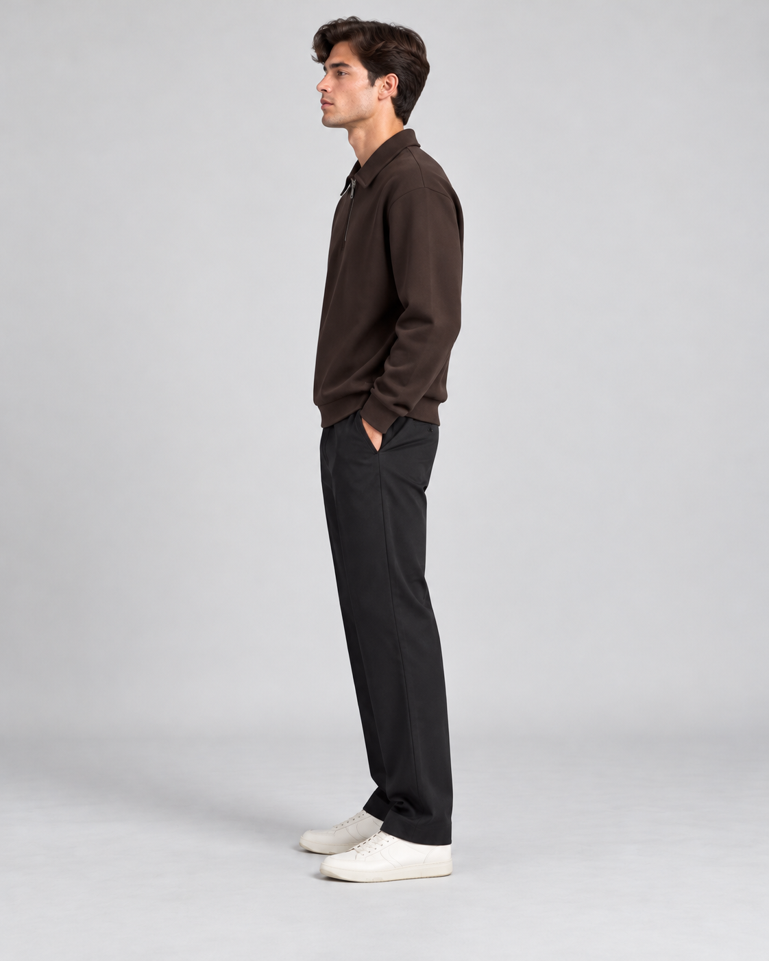 PULL POLO MANCHES LONGUES UNI