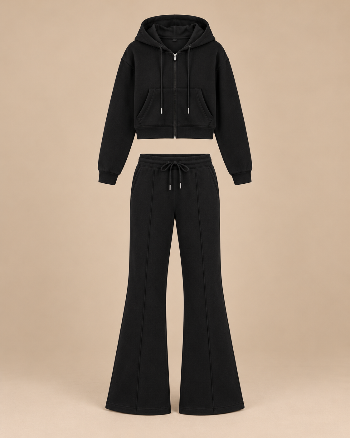 ENSEMBLE SWEAT ZIPPÉ À CAPUCHE JOGGING