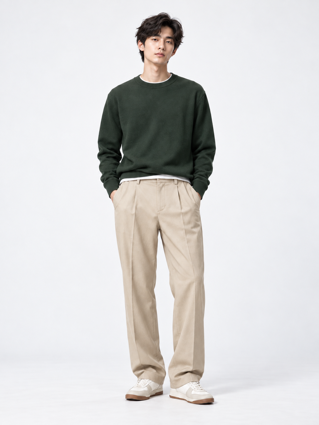 PANTALON AMPLE À PINCES