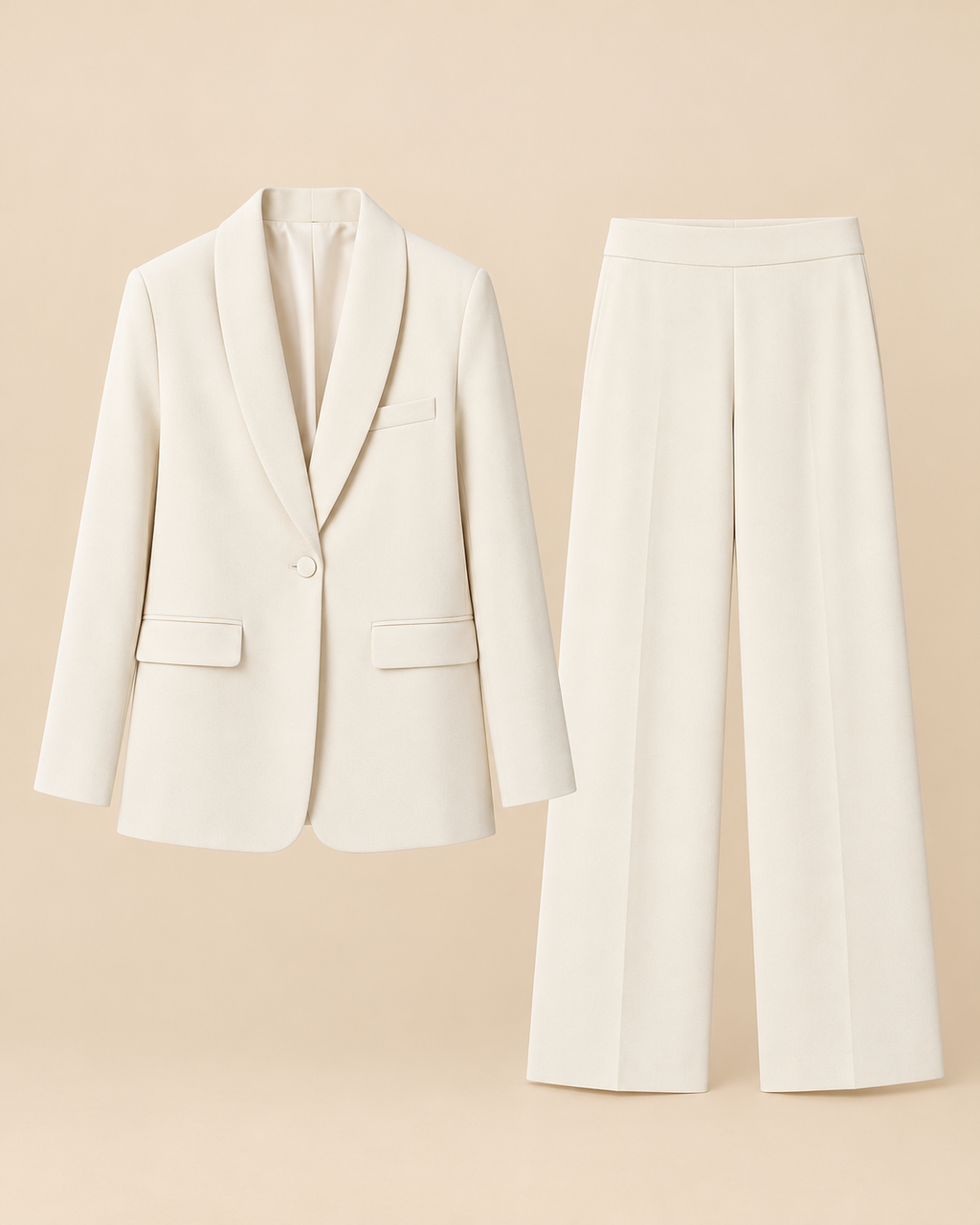 ENSEMBLE BLAZER PANTALON FLUIDE