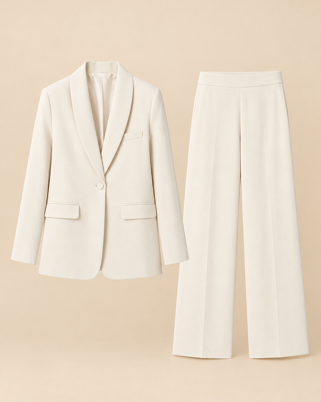 ENSEMBLE BLAZER PANTALON FLUIDE