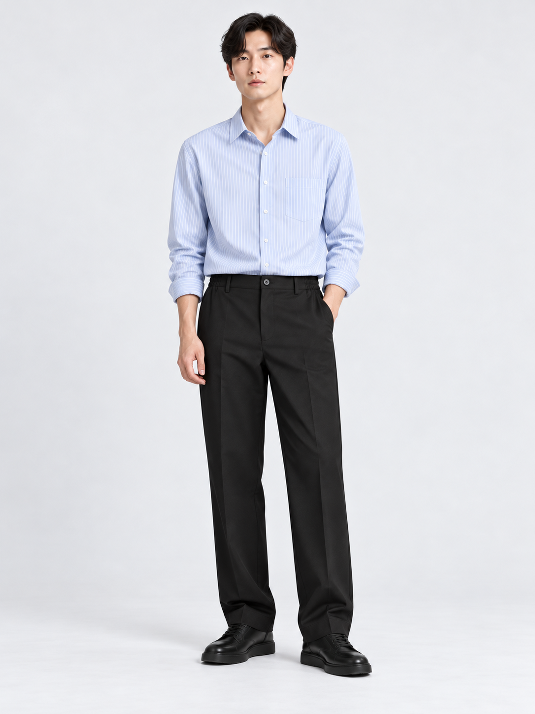 PANTALON AMPLE À PINCES