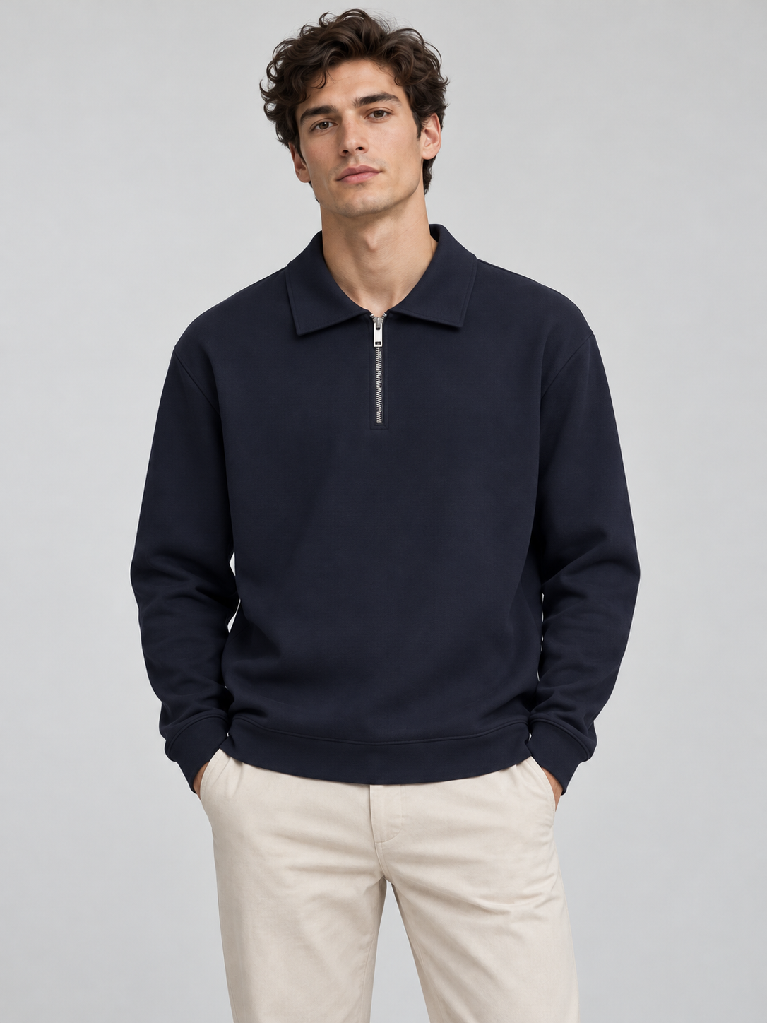PULL POLO MANCHES LONGUES UNI