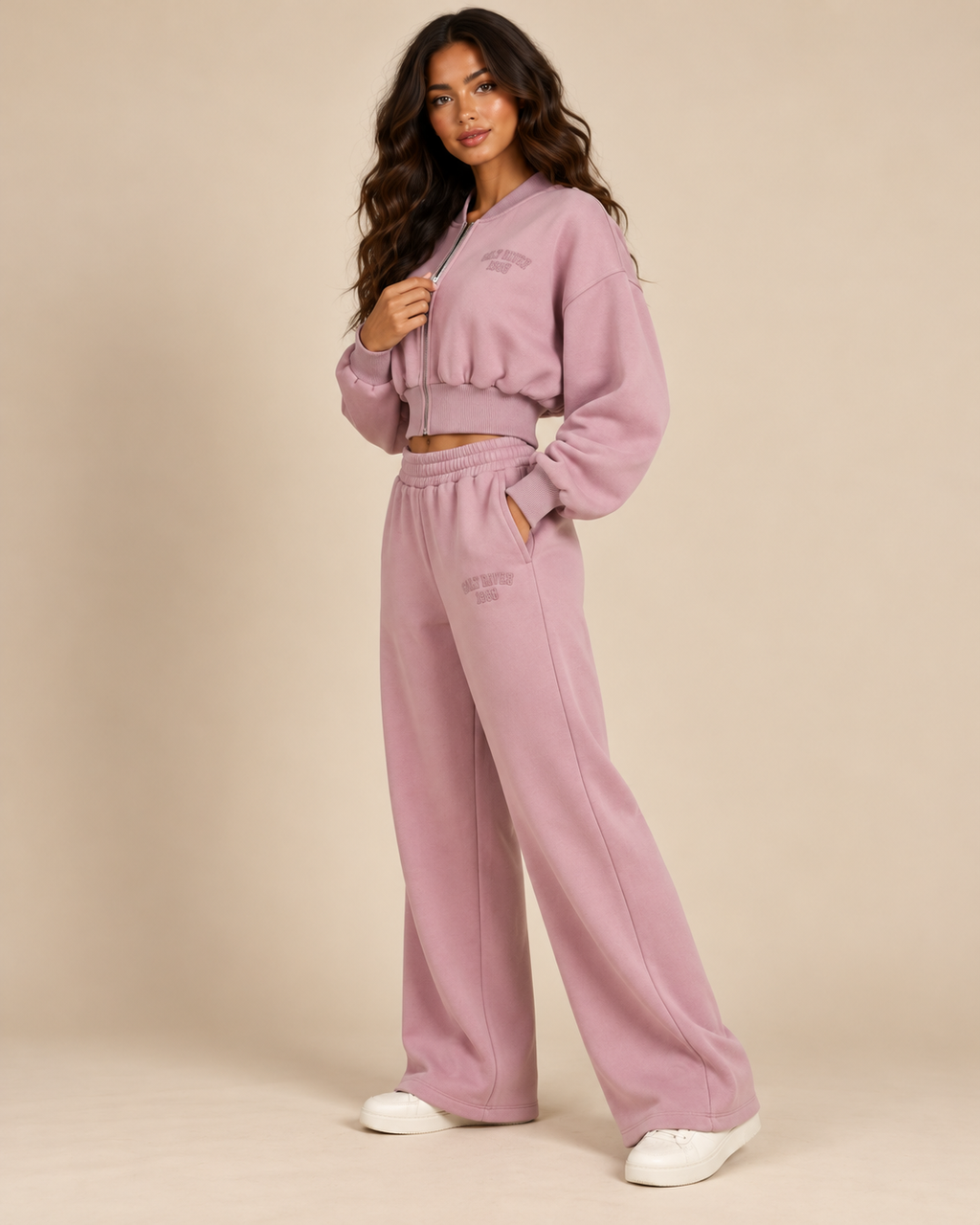 ENSEMBLE BOMBER JOGGING BRODÉ