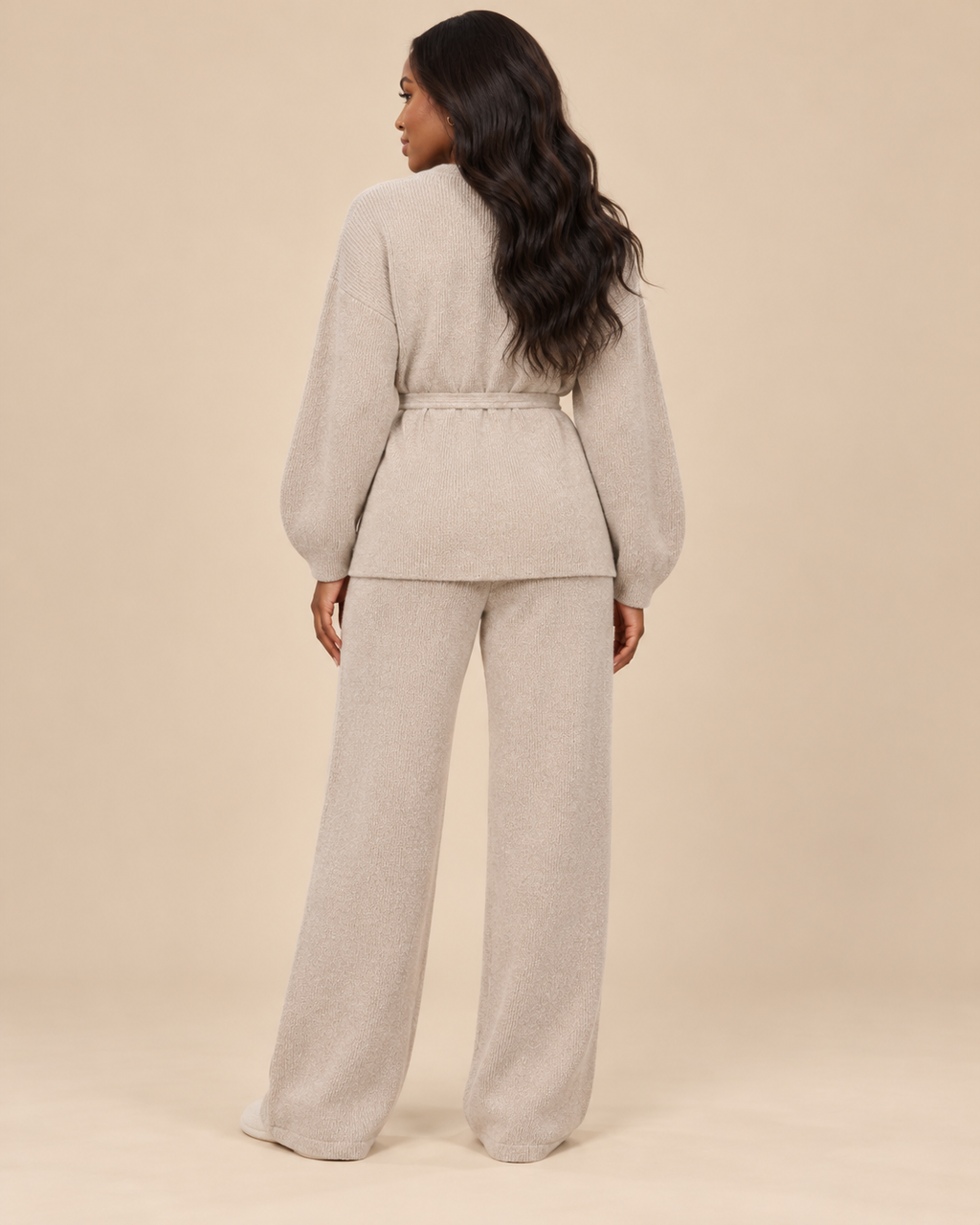 ENSEMBLE CARDIGAN CROISÉ PANTALON