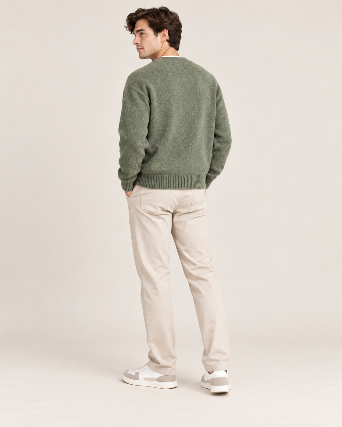 CARDIGAN BOUTONNÉ COL V