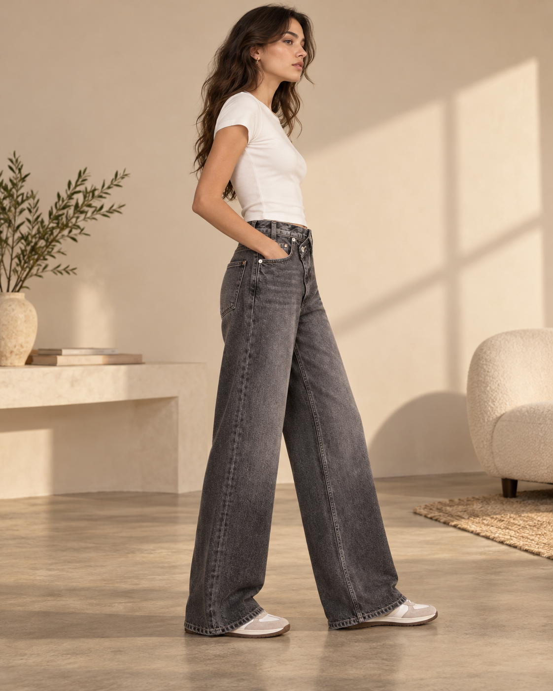 JEAN TAILLE ASYMÉTRIQUE