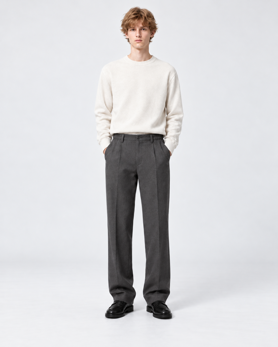 PANTALON AMPLE À PINCES