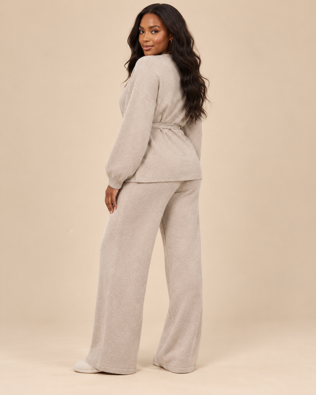 ENSEMBLE CARDIGAN CROISÉ PANTALON