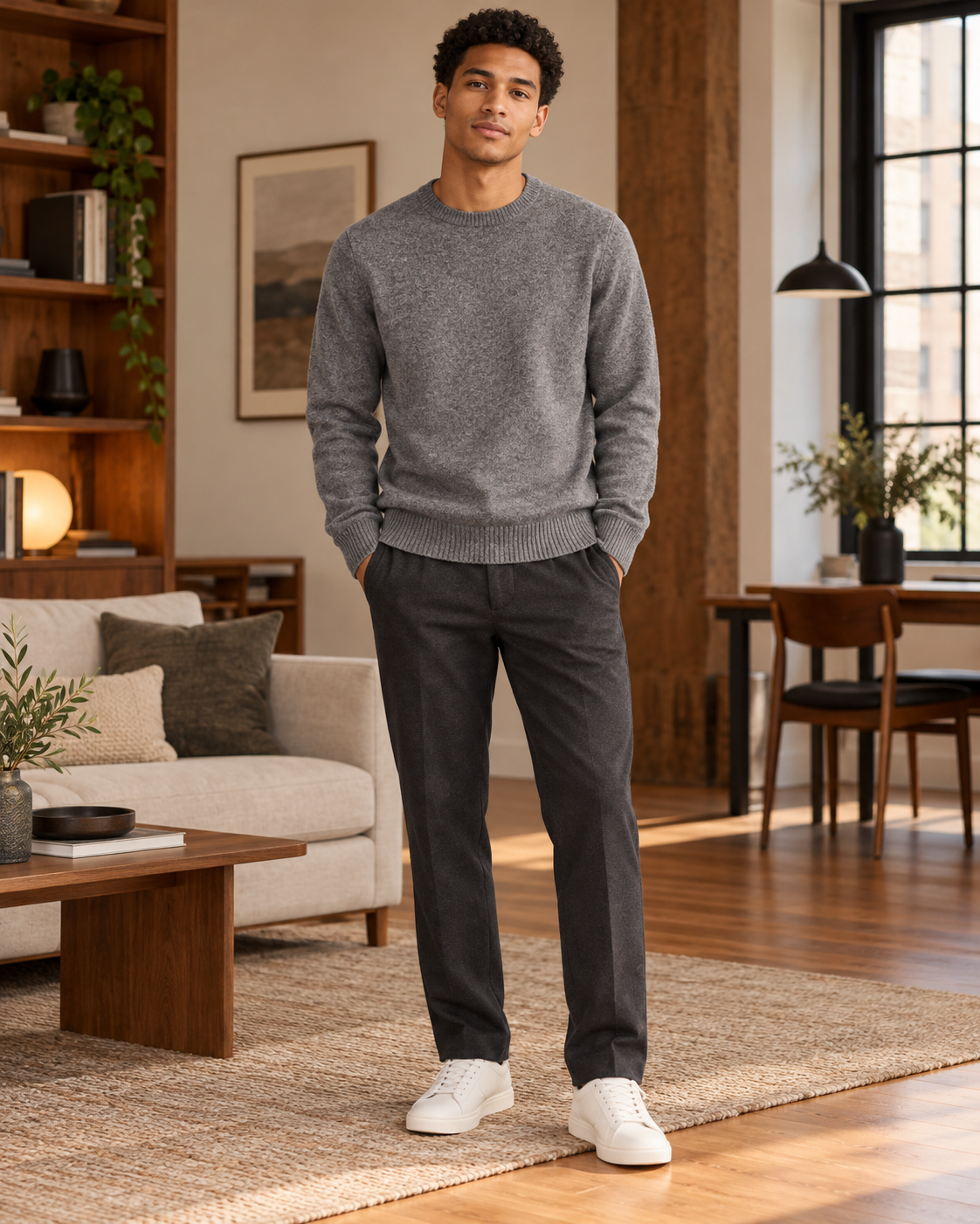 PULL COL ROND EN MAILLE