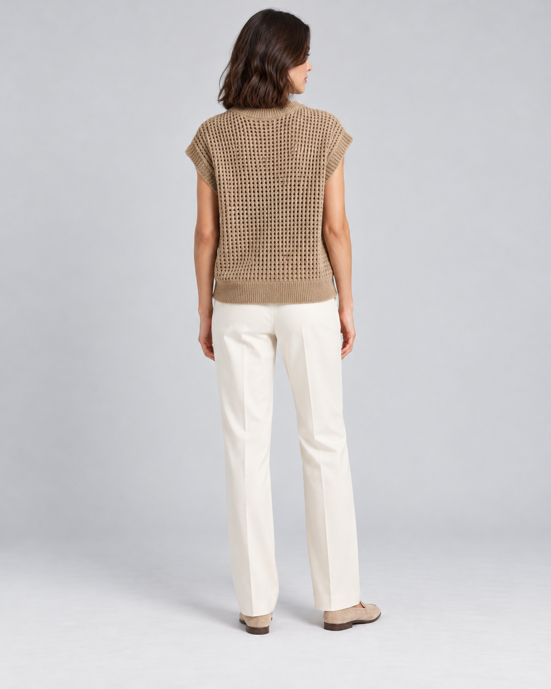 GILET SANS MANCHES EN MAILLE