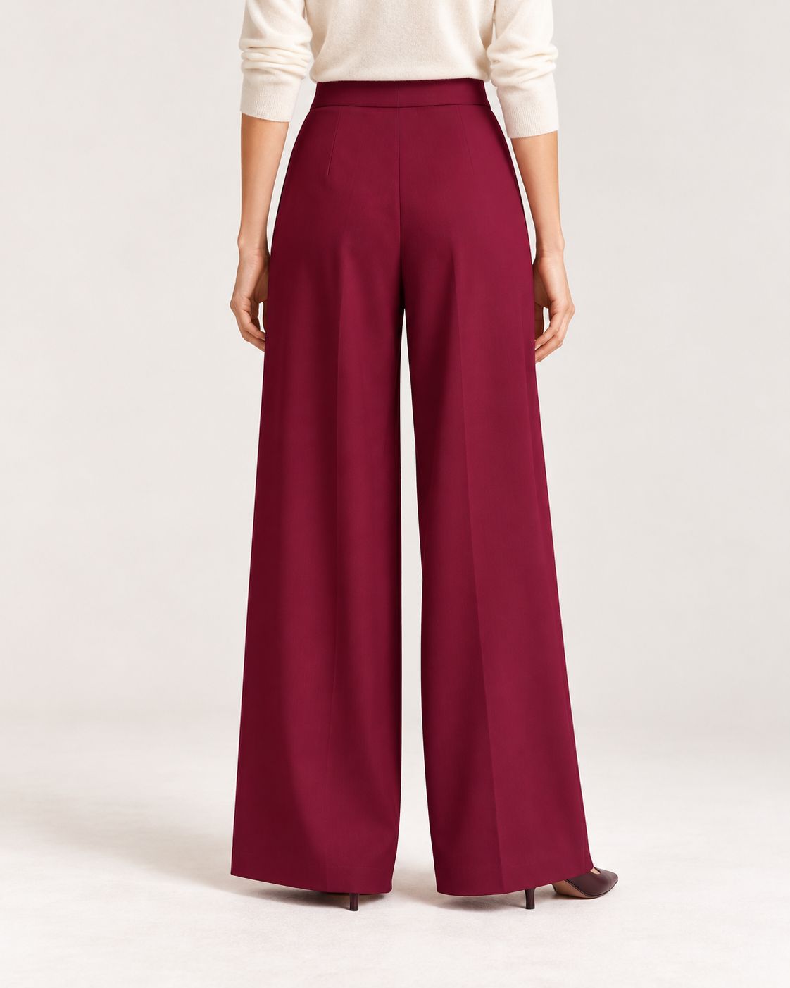 PANTALON LARGE À PINCES