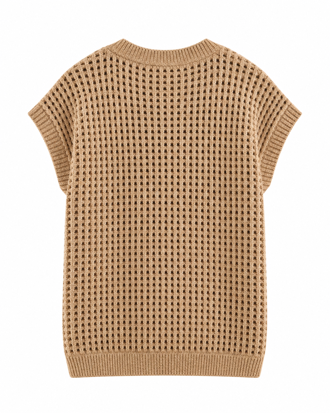 GILET SANS MANCHES EN MAILLE