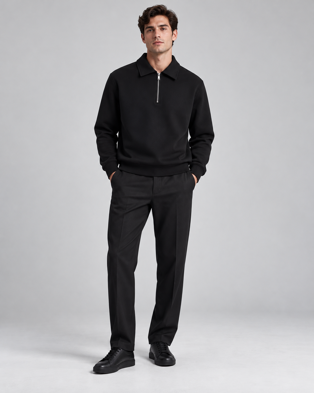 PULL POLO MANCHES LONGUES UNI
