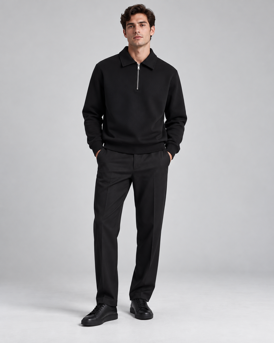 PULL POLO MANCHES LONGUES UNI