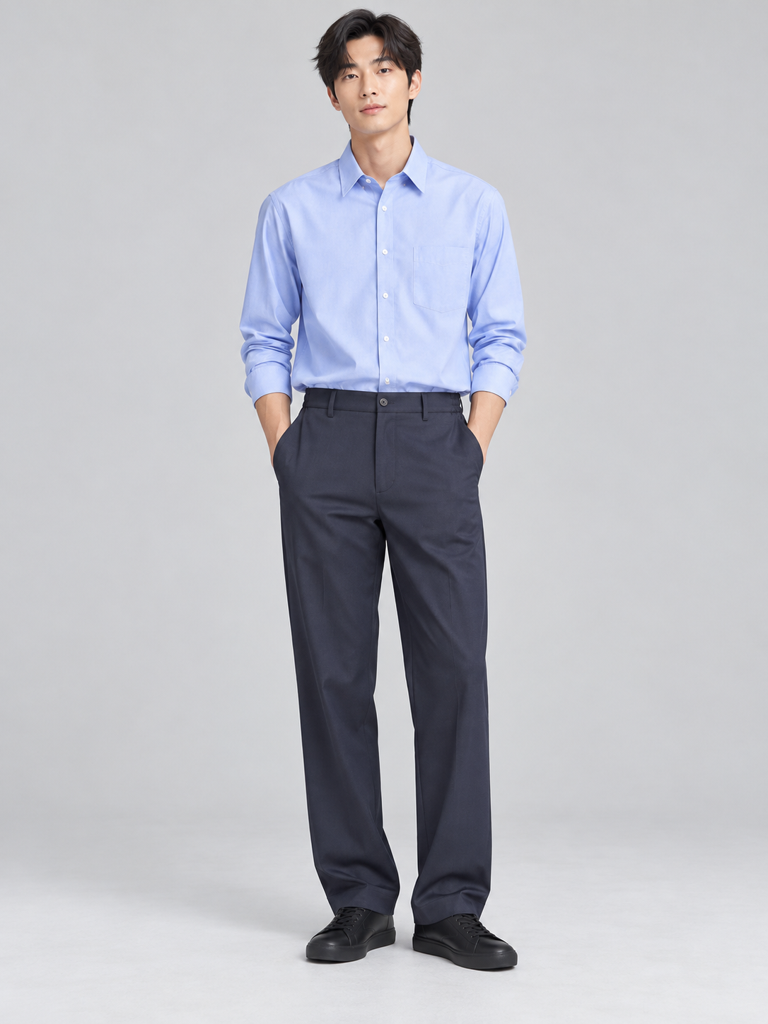 PANTALON AMPLE À PINCES