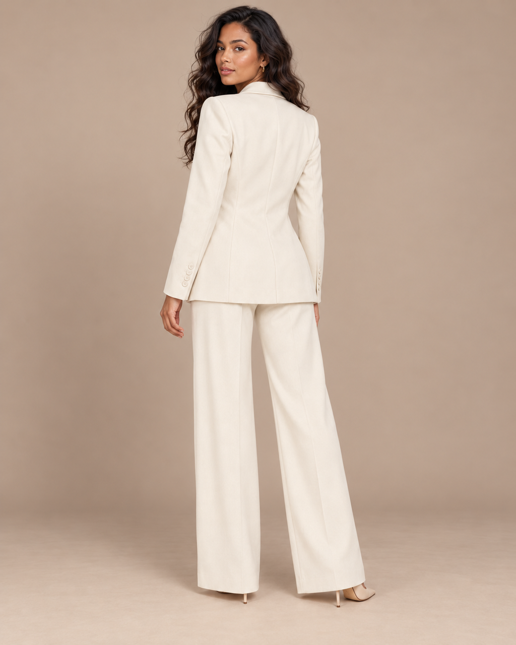 ENSEMBLE BLAZER PANTALON FLUIDE