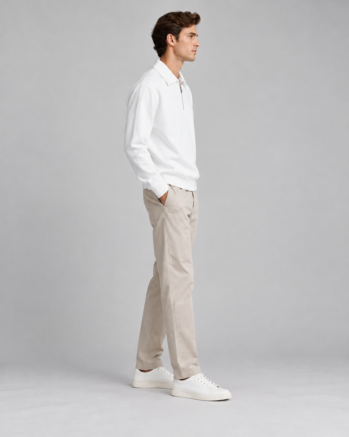 PULL POLO MANCHES LONGUES UNI