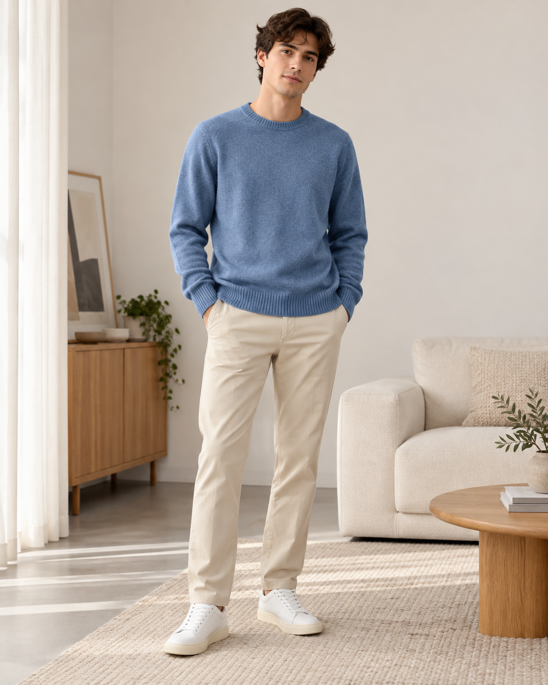 PULL COL ROND EN MAILLE