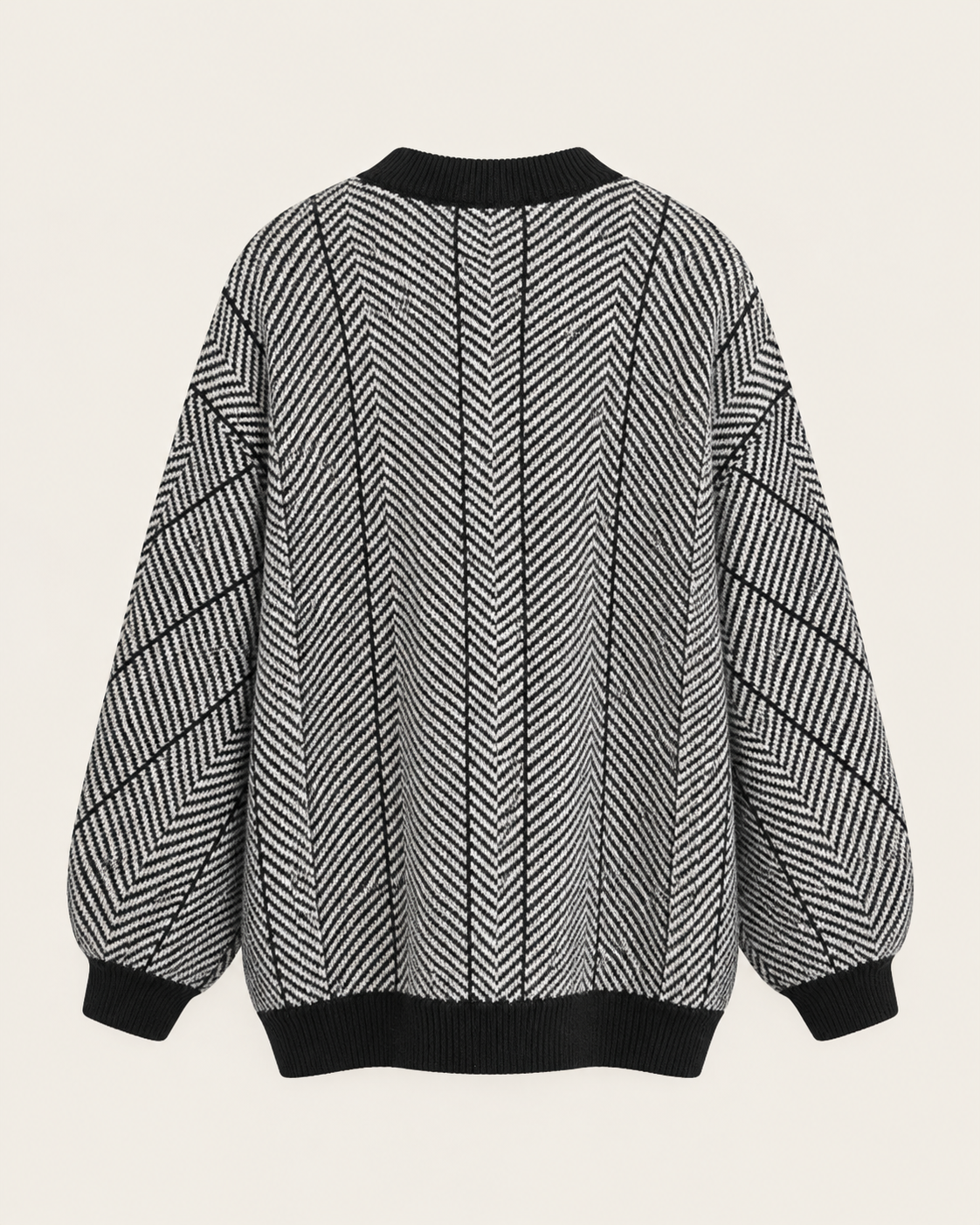 PULL COL ROND AVEC DÉTAILS CONTRASTÉS