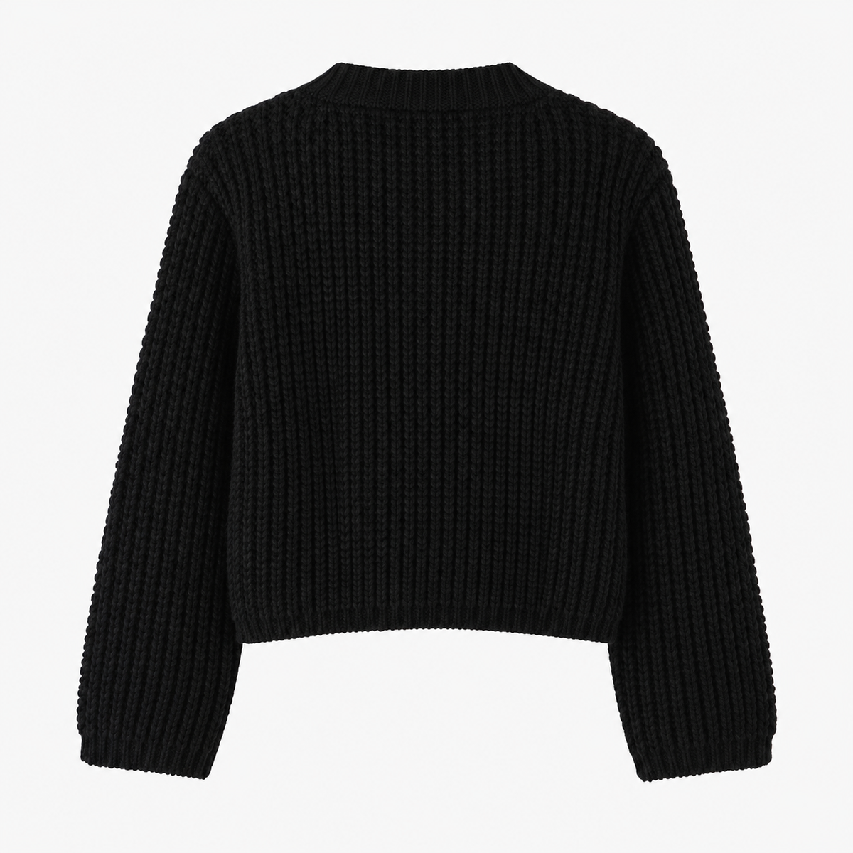 CARDIGAN ÉPAIS UNI BOUTONNÉ