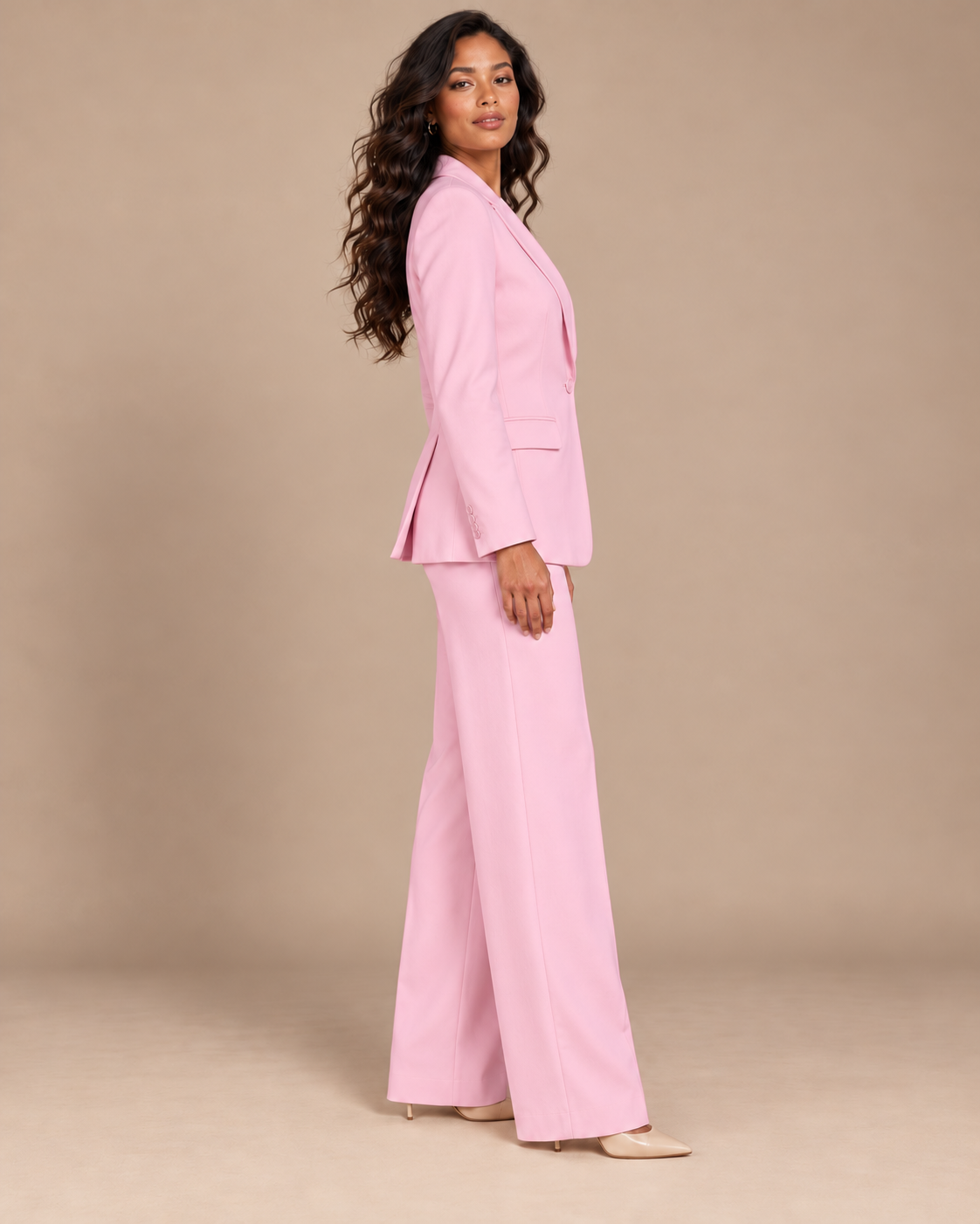 ENSEMBLE BLAZER PANTALON FLUIDE