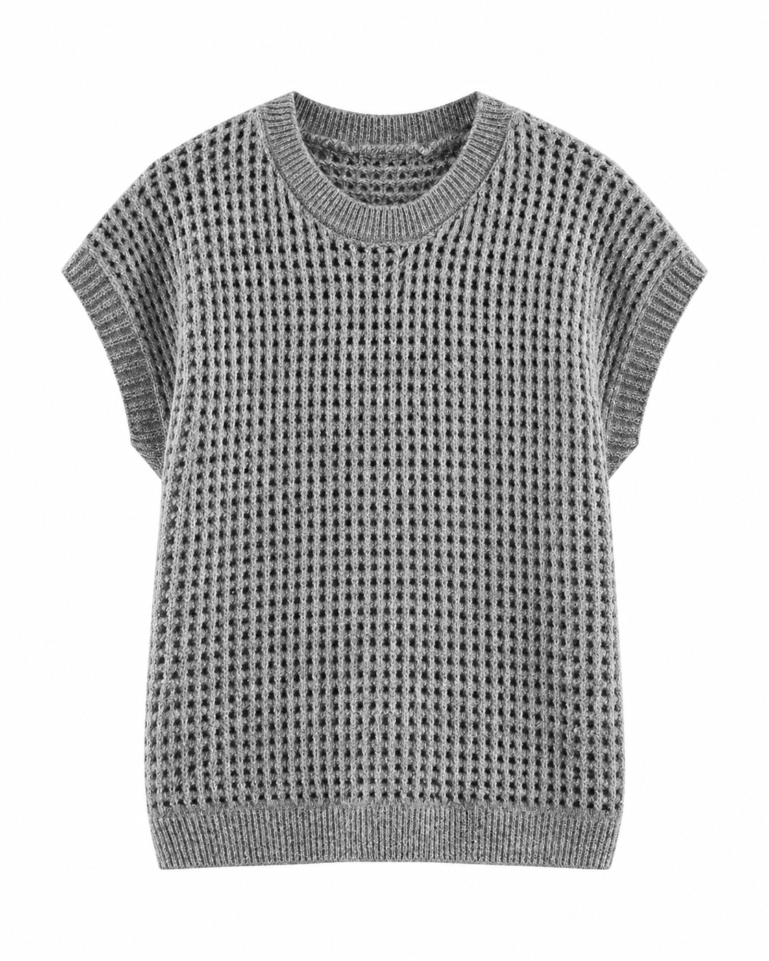 GILET SANS MANCHES EN MAILLE
