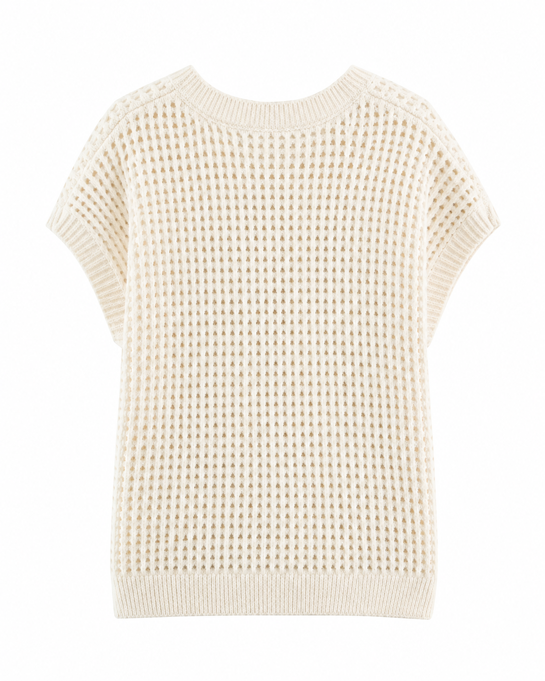 GILET SANS MANCHES EN MAILLE