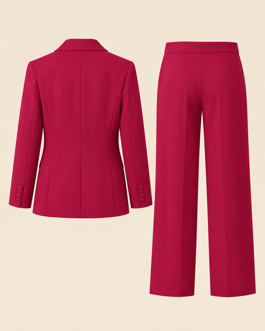 ENSEMBLE BLAZER PANTALON FLUIDE