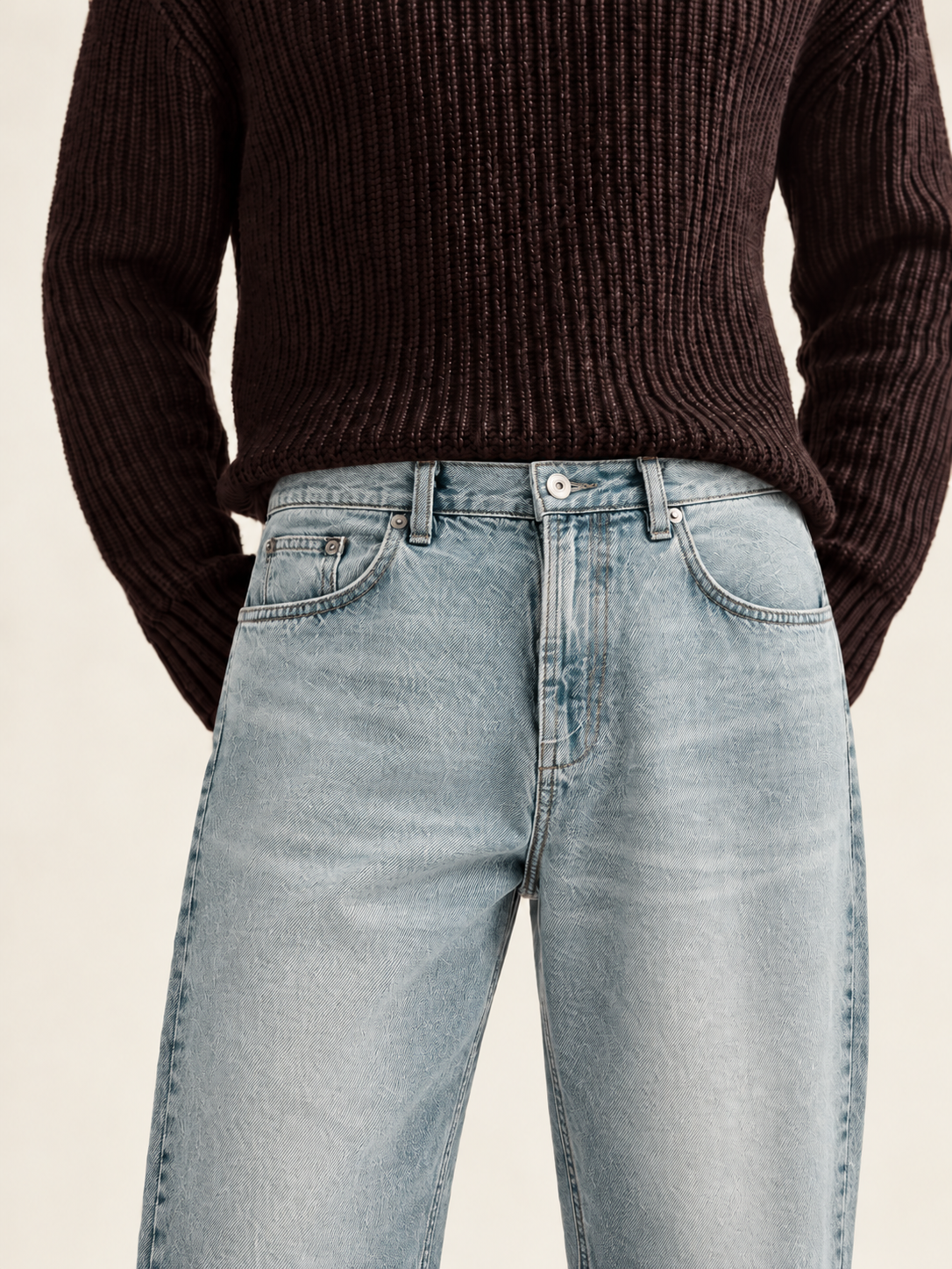 JEAN HOMME BAGGY DÉLAVÉ