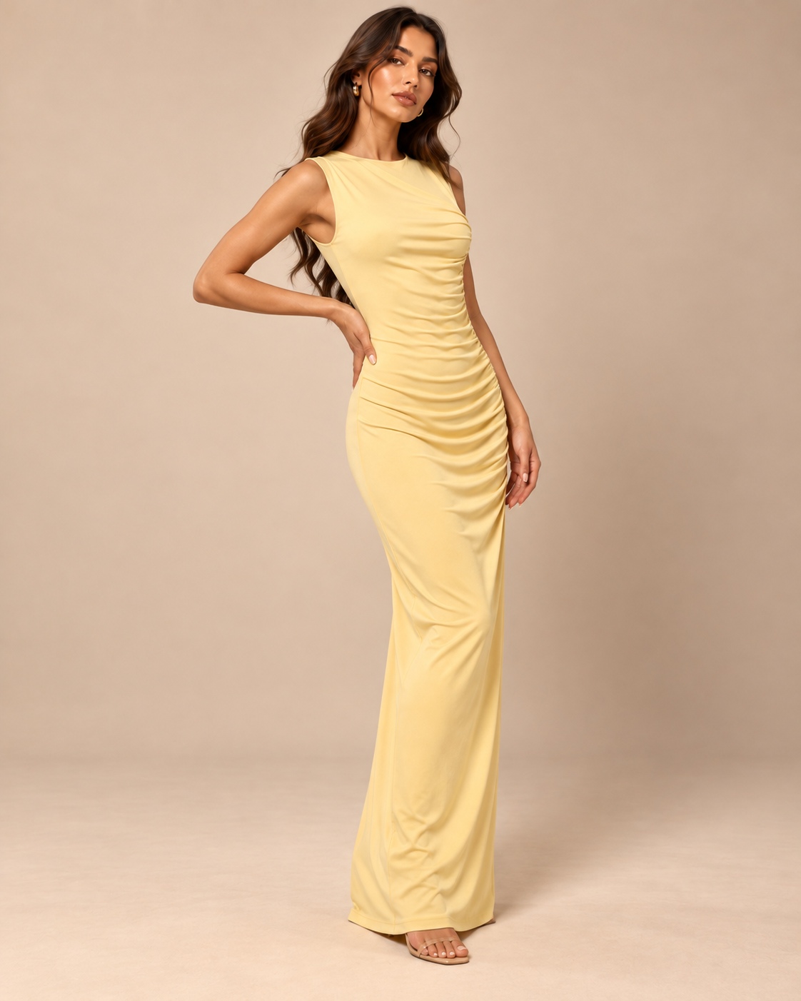ROBE LONGUE DRAPÉE