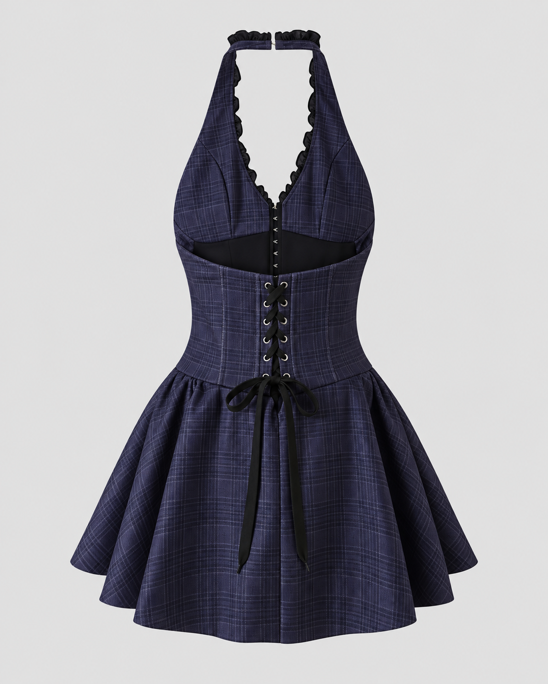 ROBE COURTE COL V ÉVASÉE