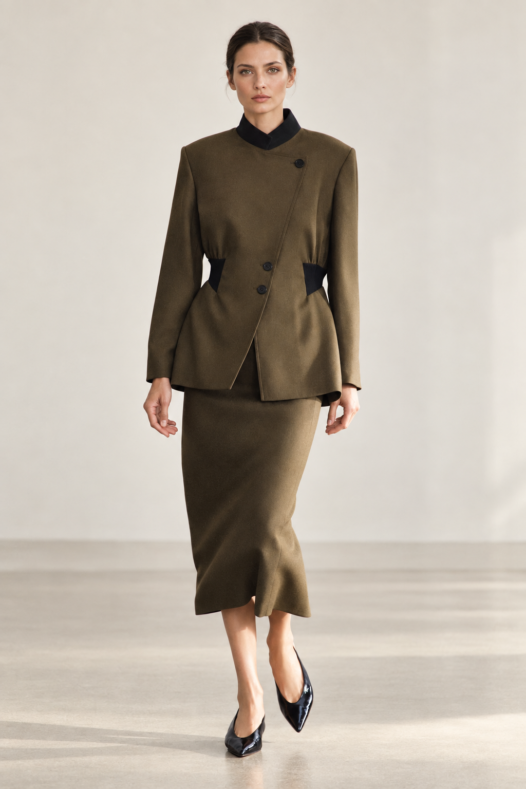VESTE CINTRÉE EN LAINE