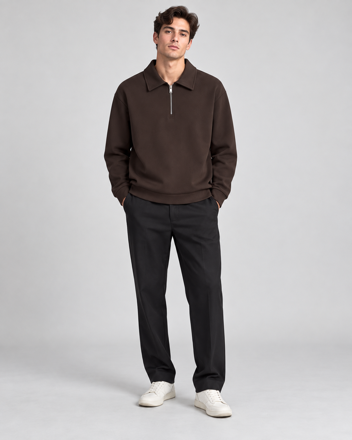 PULL POLO MANCHES LONGUES UNI