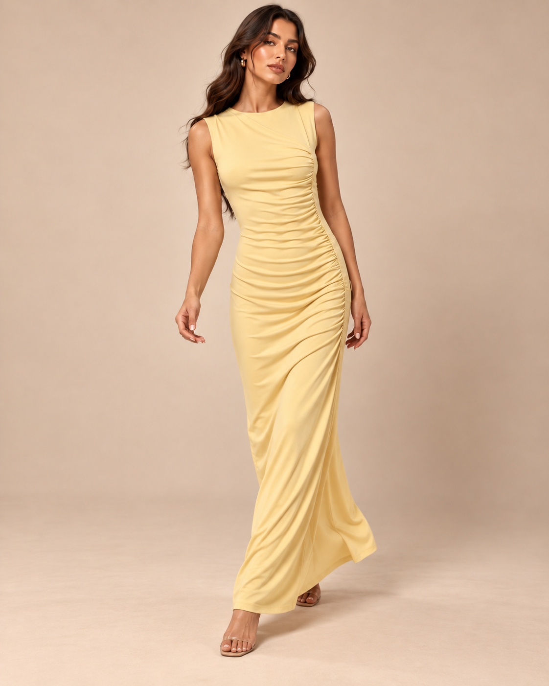 ROBE LONGUE DRAPÉE