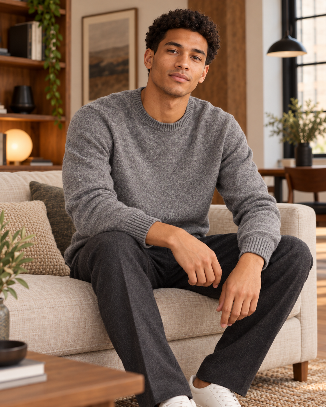 PULL COL ROND EN MAILLE