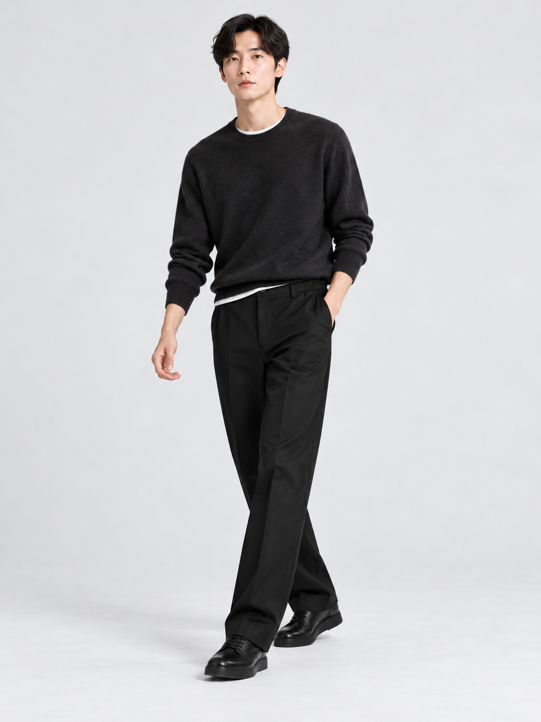 PANTALON AMPLE À PINCES