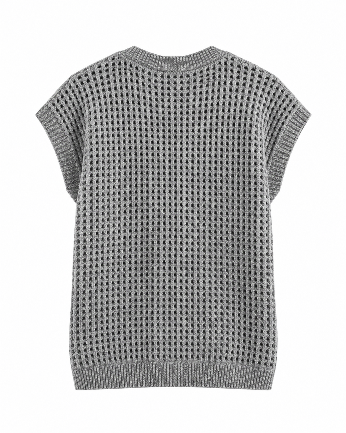 GILET SANS MANCHES EN MAILLE
