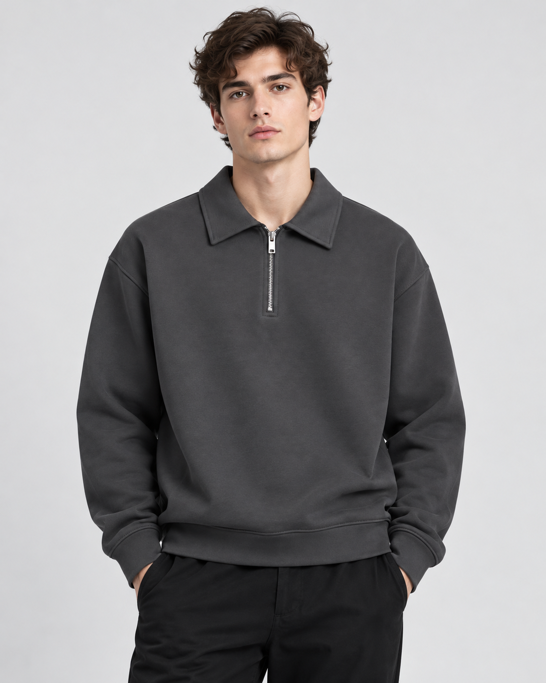 PULL POLO MANCHES LONGUES UNI