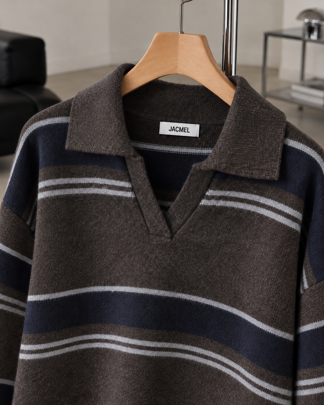 PULL POLO RAYÉ LARGE