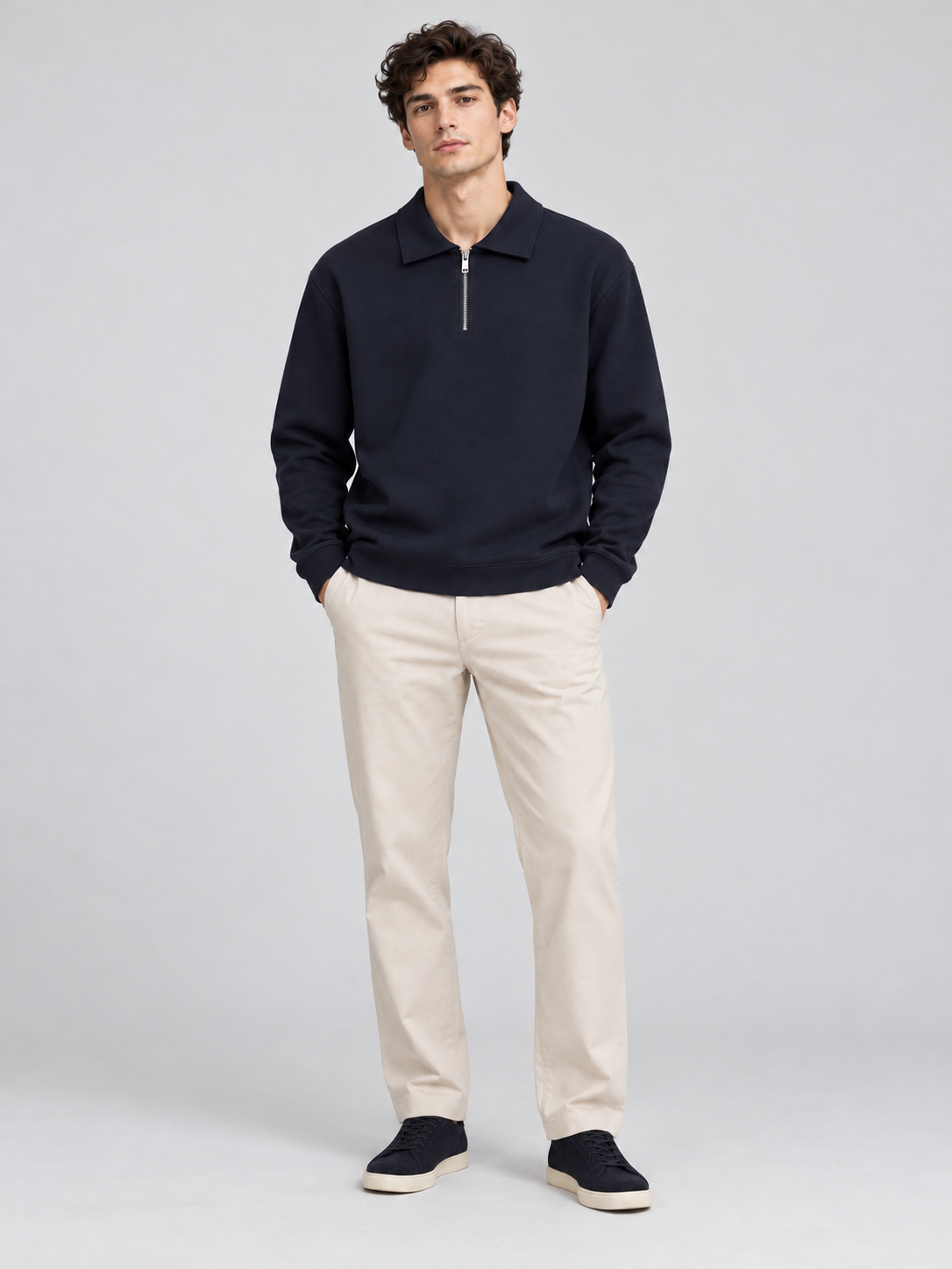 PULL POLO MANCHES LONGUES UNI
